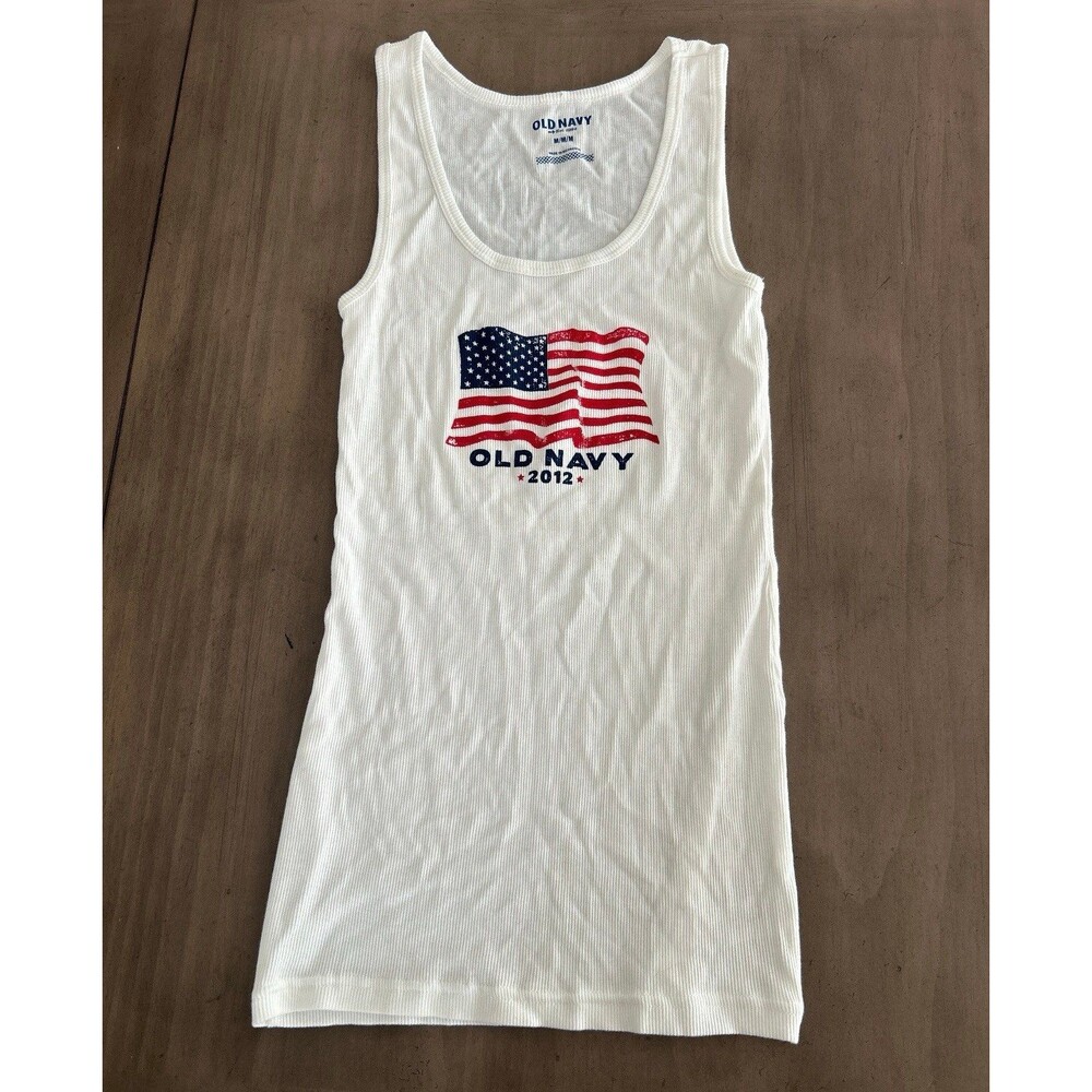 Old Navy 2012 American Flag Tank Top M